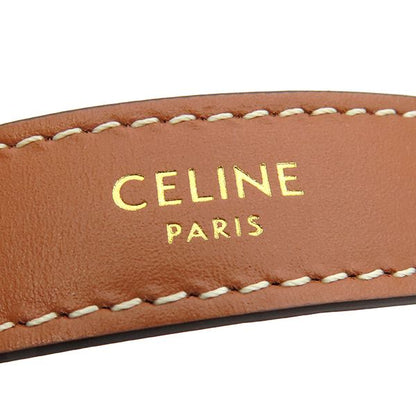 Celine Handbag Ava Denim Calf Navy×tan Gold Hardware Navy Blue Brown 193952dka