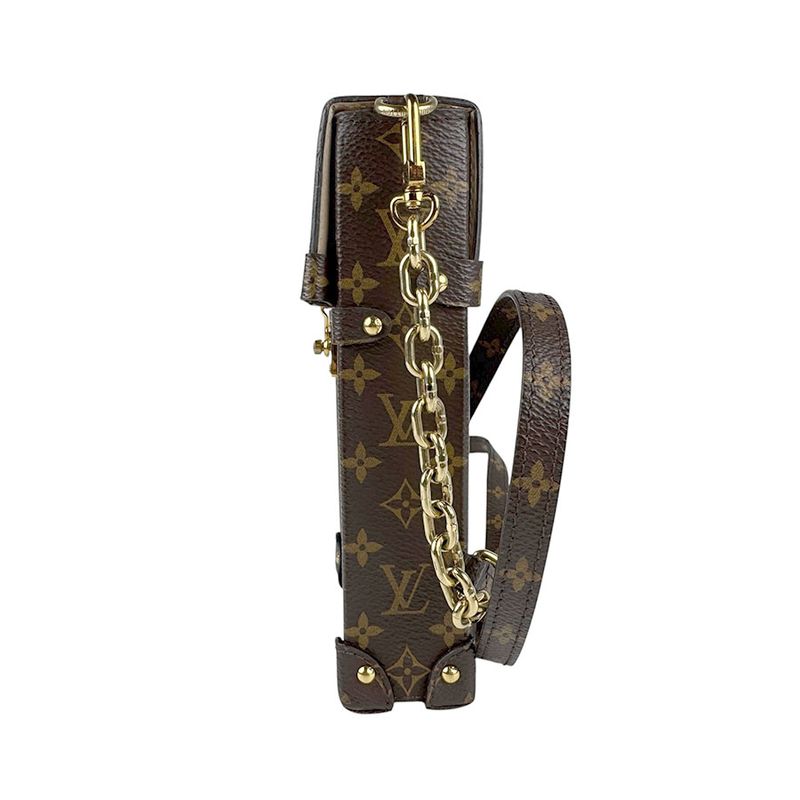 Louis Vuitton Crossbody Shoulder Bag Monogram Reverse Pochette Trunk Vertical