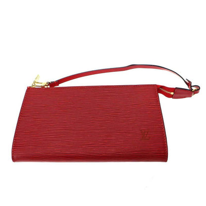 Louis Vuitton Epi Pochette Accessoire Pouch Serial Ar0978 Red