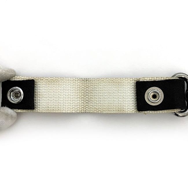 Chanel Key Ring Black Gray Silver