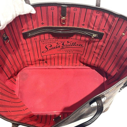 Louis Vuitton Damier Neverfull MM N51105 Leather Handbag Tote Bag Shoulder Bag