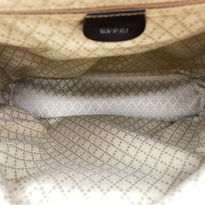 Gucci 003 2058 Bamboo Body Bag Nylon/leather Brown Women