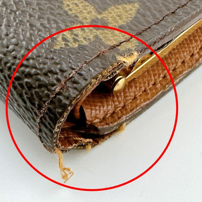 Louis Vuitton M61663 Monogram Wallet With Credit Card Pocket Porte Monet Vieux