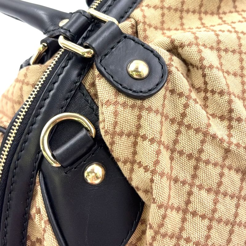 Gucci Sookie Guccissima Leather Brown Handbag Gold 223974