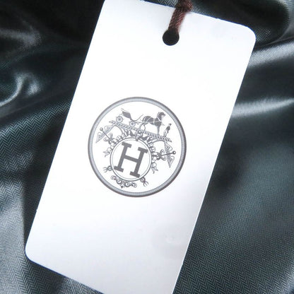 Hermes 2022 100% Cashmere Hooded Docking Design Down Jacket Navy 46 Hanger Made