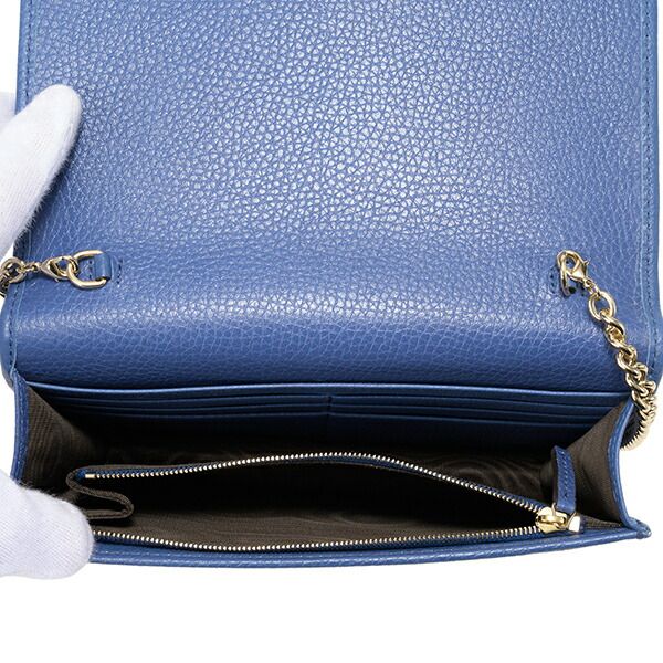 Gucci Shoulder Bag Soho Blue