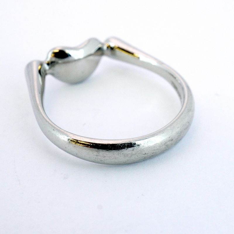 Tiffany & Co Ring Bean Pt950 Platinum Diamond #11 Ladies