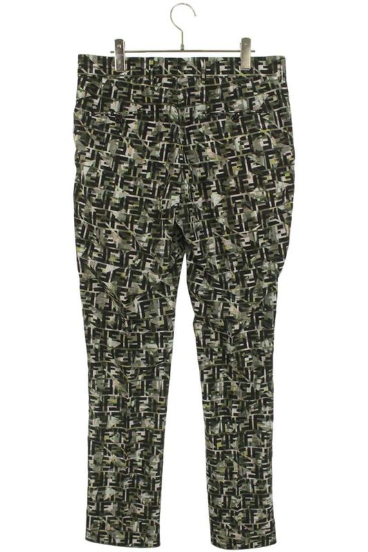 Fendi 19SS Fb0366 ABBW Zucca Pattern All-over Trouser Slack Pants Men 48