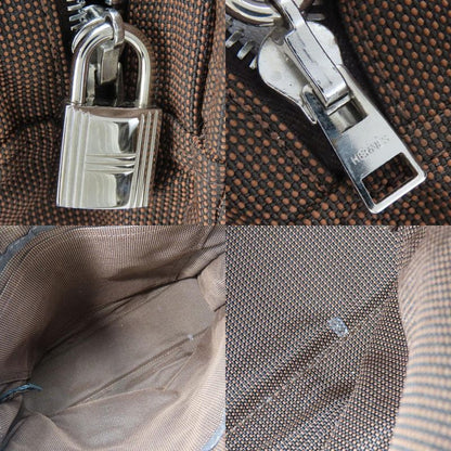 Hermes Handbag Tote PM Her Line Canvas Brown Old Hardware Casual Usual Women