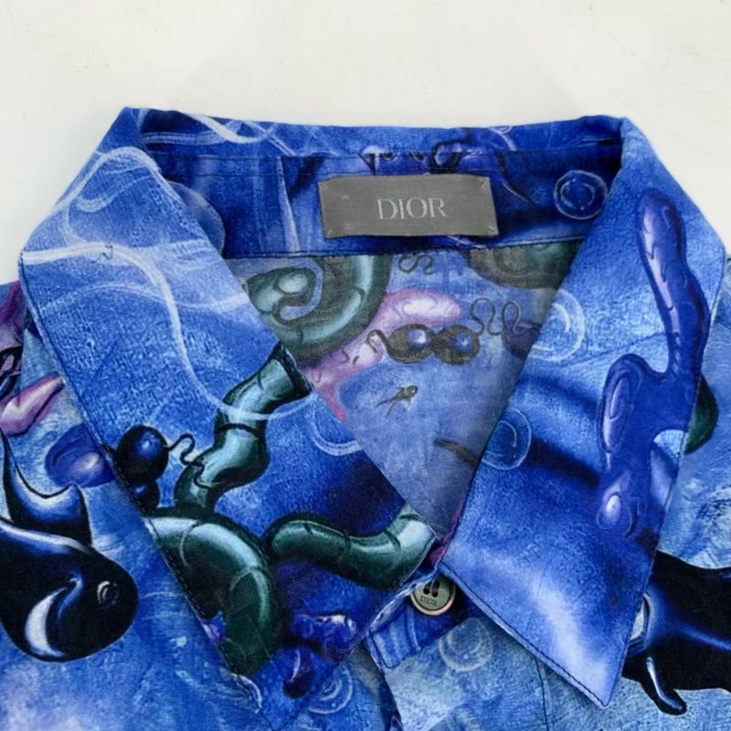 DIOR X Kenny Scharf All Obliked Short Sleeve Shirt Kim Jones Obliked Aloha