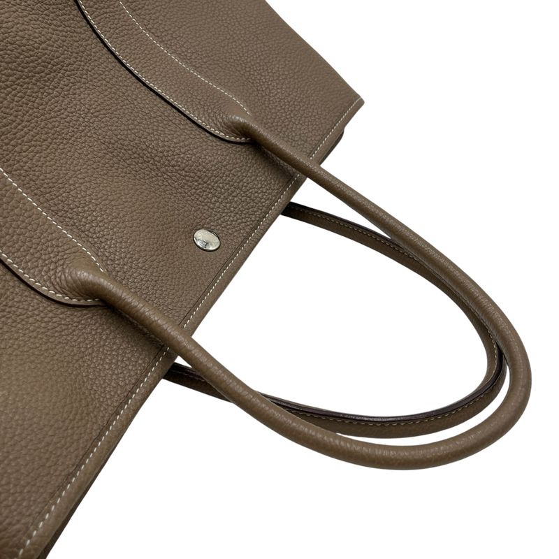Hermes Handbag Garden Party 36 Etoupe □P Brown