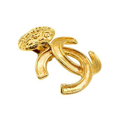 Chanel Earrings Metal Gold Plated Gold