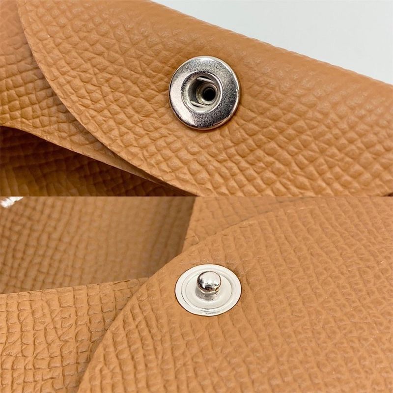 Hermes Coin Case Unisex Bastia Coin Purse Small Men's Women's Hermes B Engraved