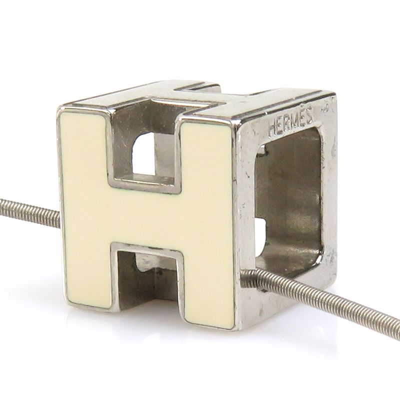 Hermes Necklace H Cube Caged Ash