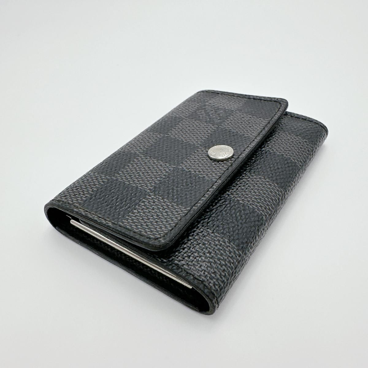 Louis Vuitton Damier Graphite 6 key Case Multicles