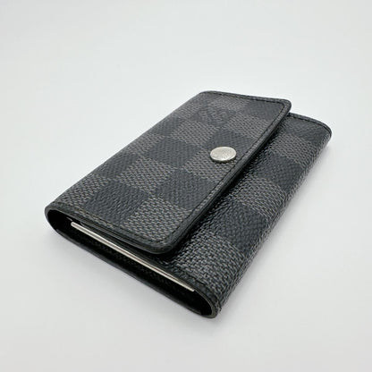 Louis Vuitton Damier Graphite 6 key Case Multicles
