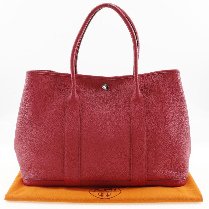 Hermes Garden Party PM Negonda Bougainvillea Red □P Ladies Tote Bag
