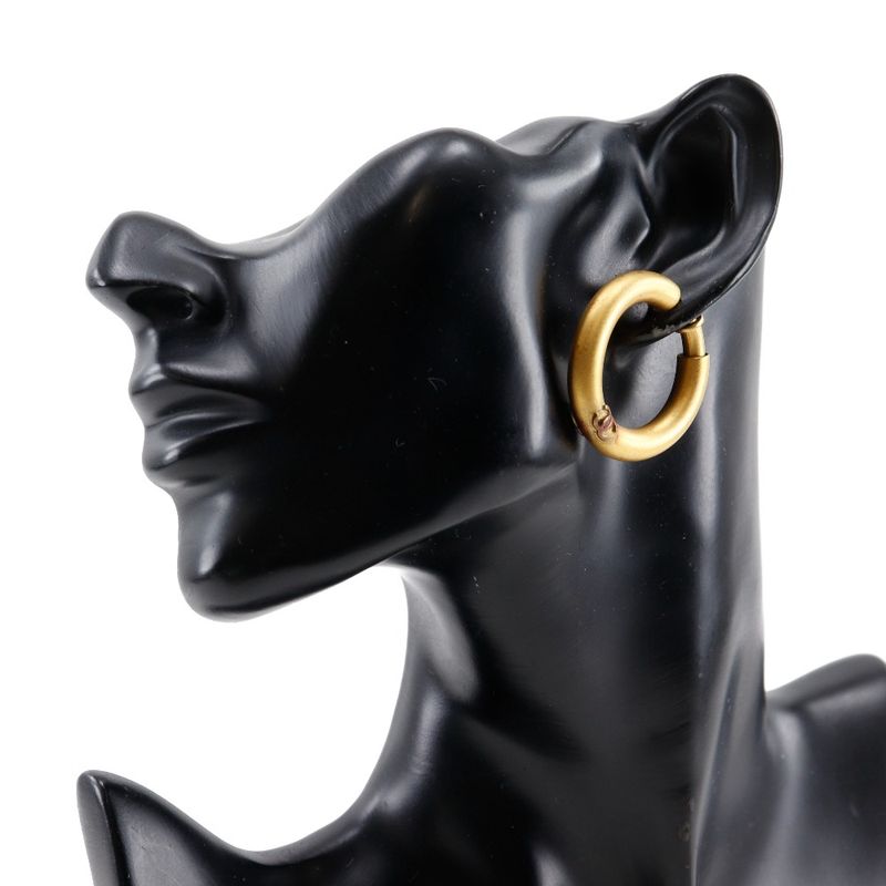 Chanel Coco Loop Vintage Gold Plated Ladies 22.6g Earrings