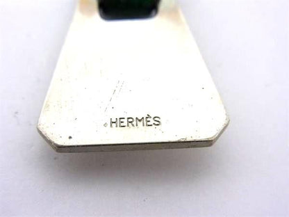 Hermes Mini Clochette Leather Silver Hardware Dog Tag Key Holder Bag