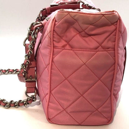 Prada Quilted 2way Mini Boston Bag Br2236 Triangle Logo Plate Triangle Logo