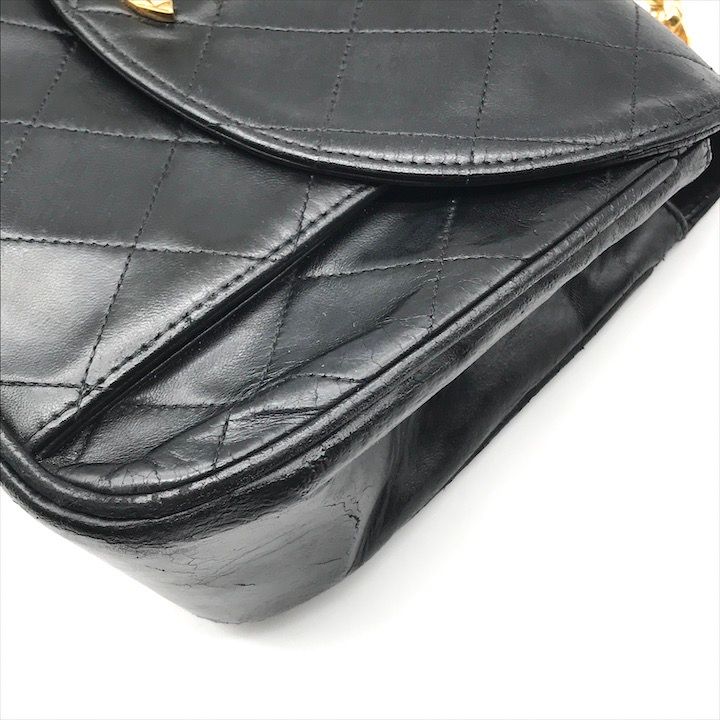 Chanel Quilted Turnlock CC Logo Brilliant Chain Shoulder Bag