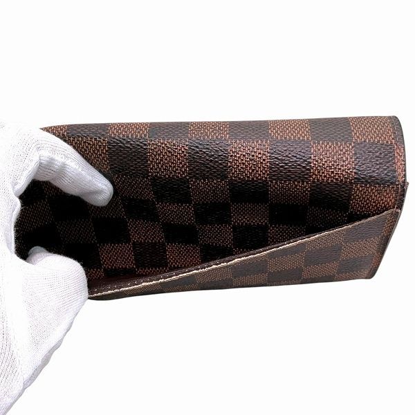 Louis Vuitton Damier Portefeuille Sarah N63209 Long Wallet Unisex