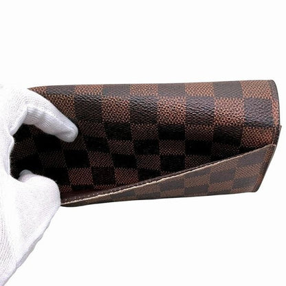 Louis Vuitton Damier Portefeuille Sarah N63209 Long Wallet Unisex