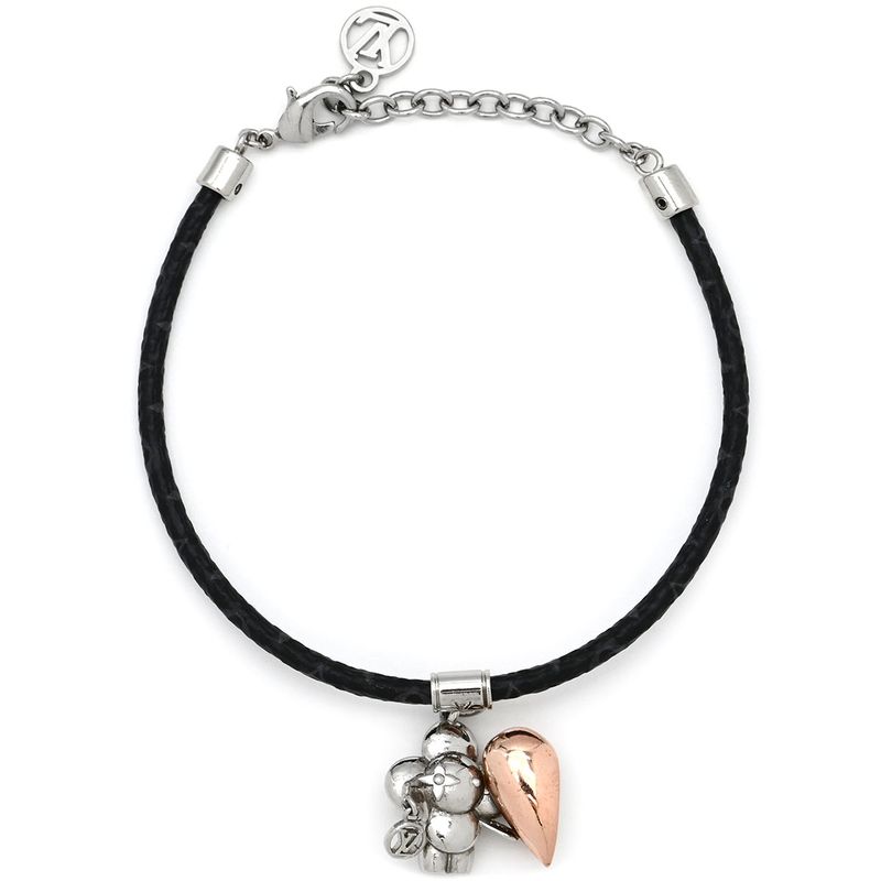 Louis Vuitton Bracelet Vivienne Amour Metal Monogram Canvas Eclipse Pear