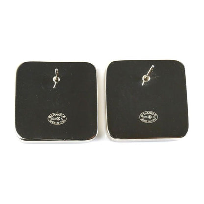 Chanel Metal Coco Mark Square Earrings Ab9777 Ladies Preowned