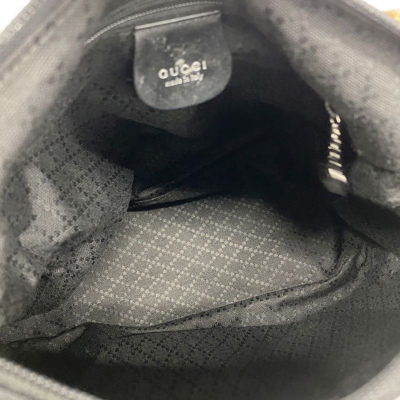 Gucci Handbag Bamboo 000 2058 0509 5 Nylon Black Silver Hardware 2way Bag Ladies