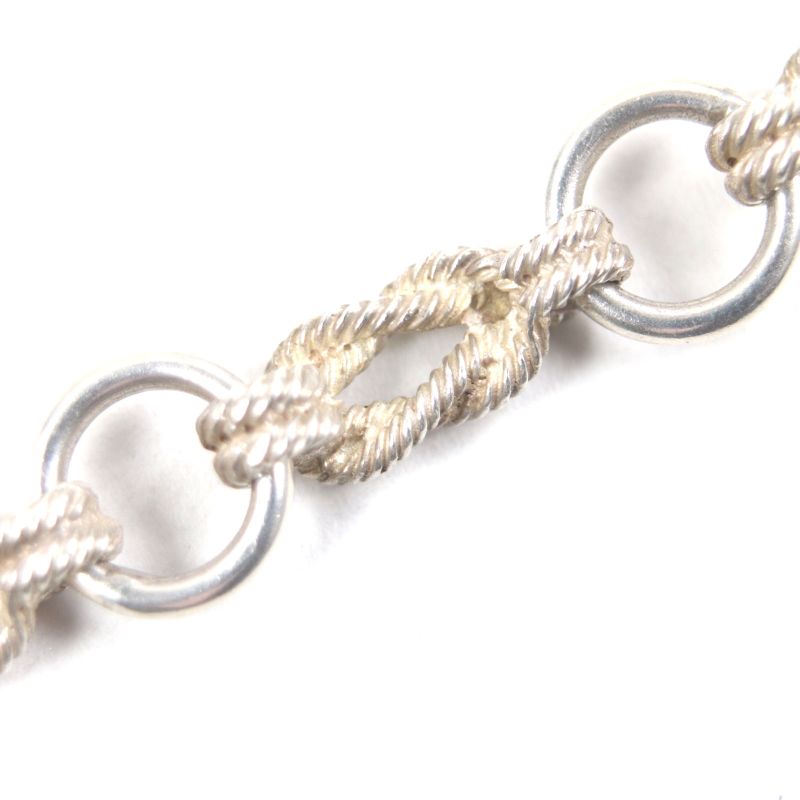 Hermes Vintage Audienne Long Chain Necklace Silver 82cm (32.28in)