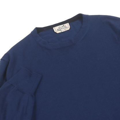 Hermes 2020 100% Wool H Logo Saddle Stitch Light Hand Crew Neck Long