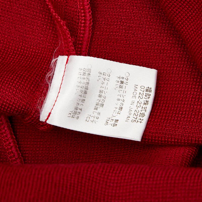Saint Laurent Knit Dress Size: L Red Wool Women's Saint Laurent