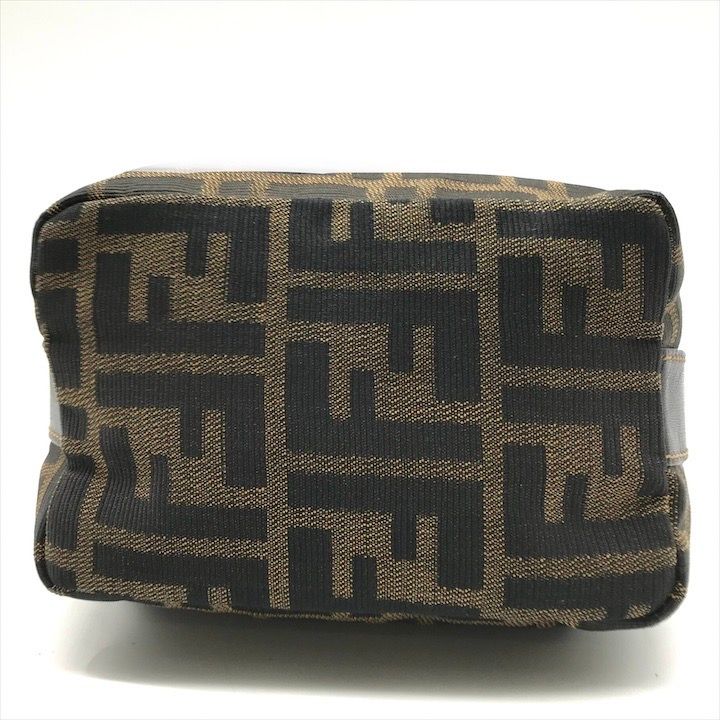 Fendi Zucca All Over Pattern Pouch Vanity Hand Purse