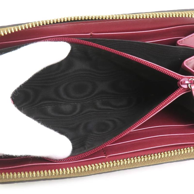 Gucci Round Zipper Long Wallet Micro Guccissima 307997