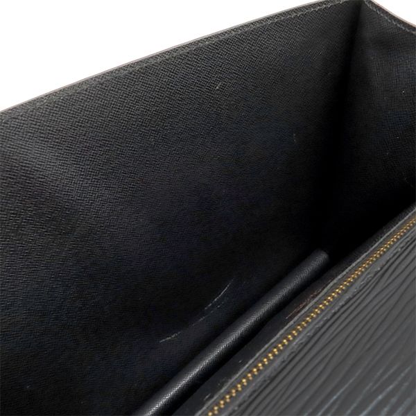 Louis Vuitton 2way Bag Monceau Epi Leather Black Gold Hardware Black Handbag