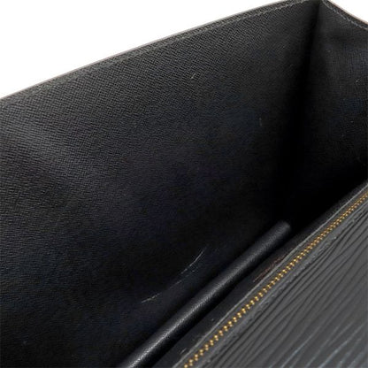 Louis Vuitton 2way Bag Monceau Epi Leather Black Gold Hardware Black Handbag