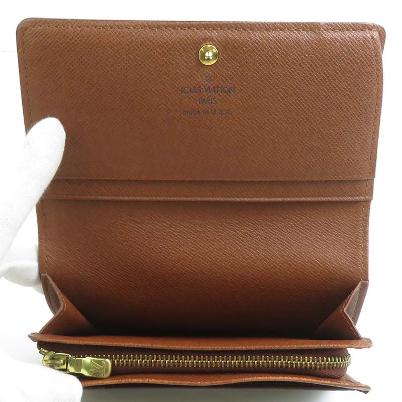 Louis Vuitton Bifold Wallet Monogram Porte Monet Bier Trésor M61730