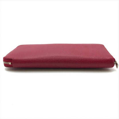 Hermes Azap Long Silk in Epsom Shikaku Rouge Wallet