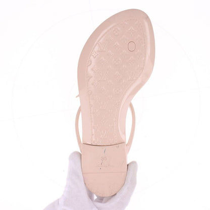 Louis Vuitton Sea Star Line Flat Thong Rubber Flip Flops Women's 36 Pink Beige