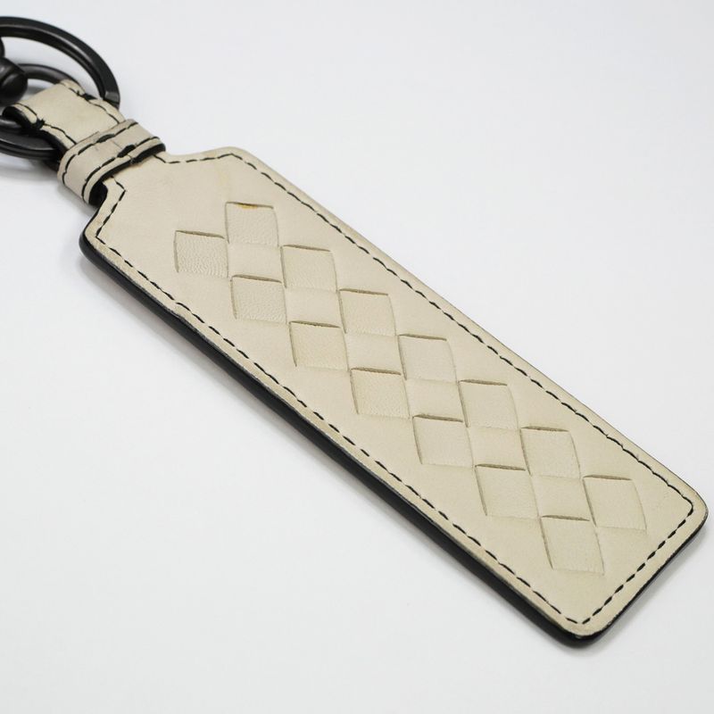 Bottega Veneta Key With Hook -ring Ivory- Leather Key Holder Accessories