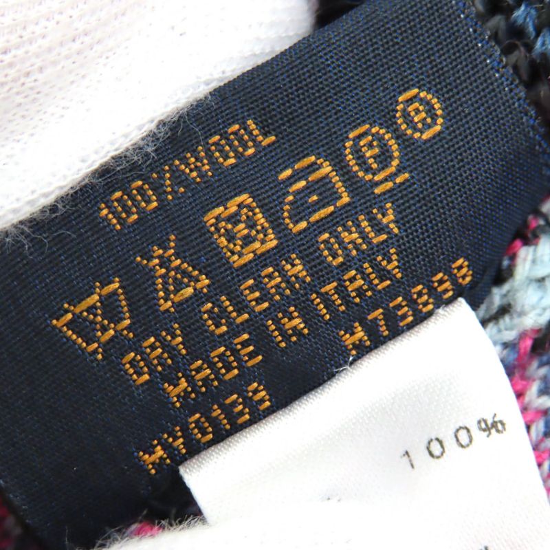 Louis Vuitton M73898 Bonnet Giant Pop Monogram 100% Wool Beanie Knit Cap Knit