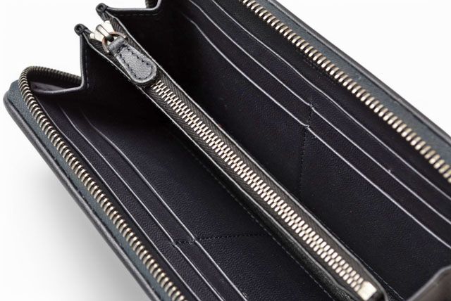 Bottega Veneta Wallet Bottega Veneta Long Wallet With Round Zipper Navy Multi