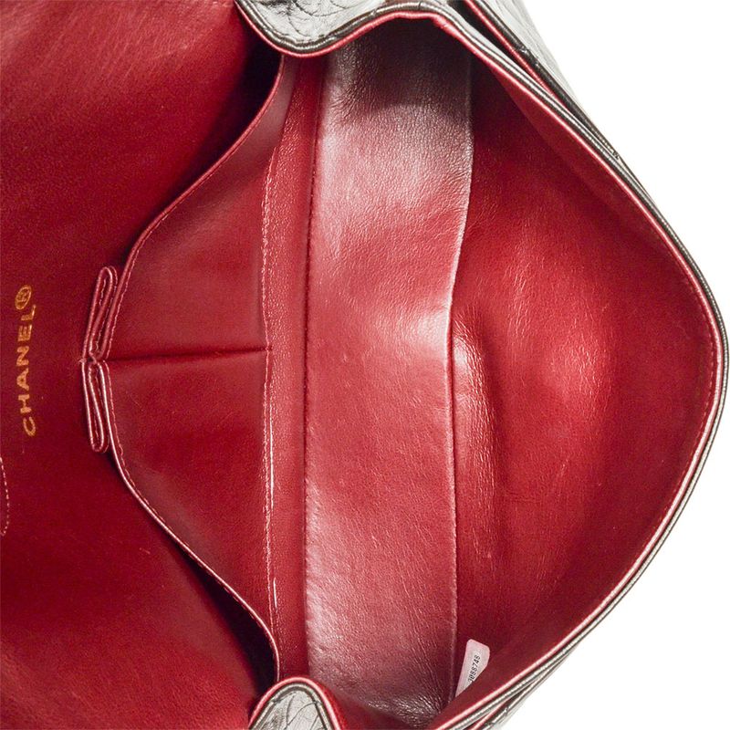 Chanel Matelasse 25 Chain Shoulder Bag Lambskin A01112 Black Gold Hardware 7