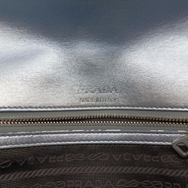 Prada Diagram Blue Leather 1bd1087/6