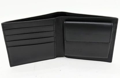 Loewe Bi-fold Coin Wallet With Coin Purse Soft Grain Calf Grey And Black
