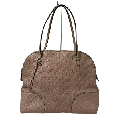 Gucci Shoulder Bag Bree Stripe Line 323673 Pink Beige Leather