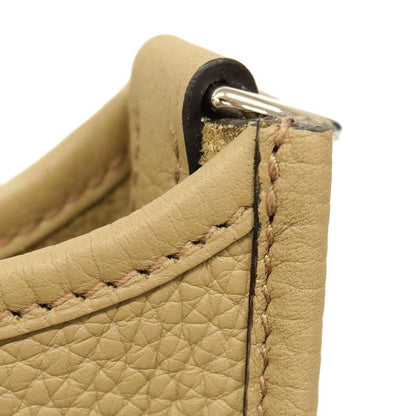 Hermes Shoulder Bag Evelyn TPM Taurillon Cles Mance Beige Marfa Silver Hardware
