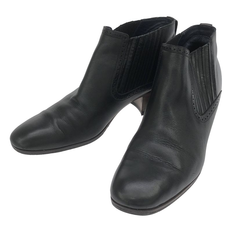 Celine Phoebe Period Side Gore Leather Boots Black 39.5