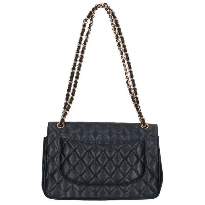 Chanel Matelasse 30 Double Flap Caviar Skin Chain Shoulder Bag For Men 30